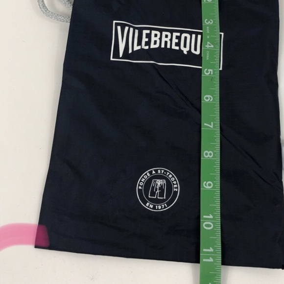 Genuine Vilebrequin Swim Trunks Storage drawstring Bag navy - Picture 3 of 4